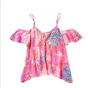 Lilly Pulitzer size M EUC Aruna top Never Been Betta print